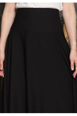 Lyne Halim Marbella Black Flare Skirt – Rok Payung Wanita Elegant Flowy, SKT-8473